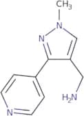 [1-Methyl-3-(pyridin-4-yl)-1H-pyrazol-4-yl]methanamine