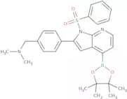 N,N-dimethyl-1-(4-(1-(phenylsulfonyl)-4-(4,4,5,5-tetramethyl-1,3,2-dioxaborolan-2-yl)-1H-pyrrolo[2…