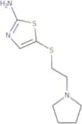 5-(2-(Pyrrolidin-1-yl)ethylthio)thiazol-2-amine