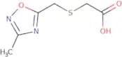 ([(3-Methyl-1,2,4-oxadiazol-5-yl)methyl]thio)acetic acid