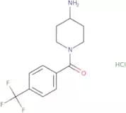 (4-Aminopiperidin-1-yl)(4-(trifluoromethyl)phenyl)methanone hydrochloride