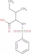 2-Benzenesulfonamido-3-methylpentanoic acid