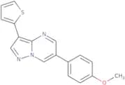 6-(4-Methoxyphenyl)-3-thiophen-2-yl-pyrazolo[1,5-a]pyrimidine