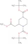 Di-tert-butyl 2-(2-methoxy-2-oxoethyl)piperazine-1,4-dicarboxylate