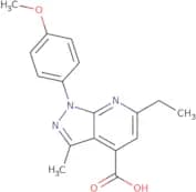 6-Ethyl-1-(4-methoxyphenyl)-3-methyl-1H-pyrazolo[3,4-b]pyridine-4-carboxylic acid