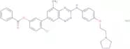 4-Chloro-3-(5-methyl-3-((4-(2-(pyrrolidin-1-yl)ethoxy)phenyl)amino)benzo[E][1,2,4]triazin-7-yl)phe…