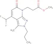 Methyl 3-(4-(difluoromethyl)-3-methyl-6-oxo-2-propyl-2H-pyrazolo[3,4-b]pyridin-7(6H)-yl)propanoate