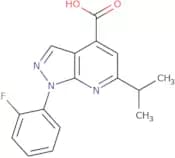 1-(2-Fluorophenyl)-6-(propan-2-yl)-1H-pyrazolo[3,4-b]pyridine-4-carboxylic acid