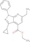 Ethyl 3-cyclopropyl-6-ethyl-1-phenyl-1H-pyrazolo[3,4-b]pyridine-4-carboxylate