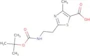 2-(2-{[(tert-Butoxy)carbonyl]amino}ethyl)-4-methyl-1,3-thiazole-5-carboxylic acid