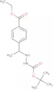 tert-butyl 2-(1-(4-(ethoxycarbonyl)phenyl)ethyl)hydrazinecarboxylate