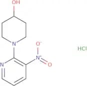 1-[3-Nitropyridin-2-yl]piperidine-4-olhydrochloride