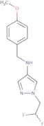 1-(2,2-Difluoroethyl)-N-[(4-methoxyphenyl)methyl]-1H-pyrazol-4-amine