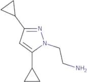 2-(3,5-Dicyclopropyl-1H-pyrazol-1-yl)ethan-1-amine