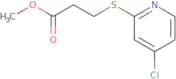 Methyl 3-((4-chloropyridin-2-yl)thio)propanoate
