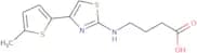 4-{[4-(5-Methylthiophen-2-yl)-1,3-thiazol-2-yl]amino}butanoic acid