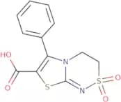 2,2-dioxo-6-phenyl-3,4-dihydro-[1,3]thiazolo[2,3-c][1,2,4]thiadiazine-7-carboxylic acid