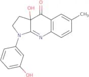 (3aS)-3a-Hydroxy-1-(3-hydroxyphenyl)-6-methyl-2,3-dihydropyrrolo[2,3-b]quinolin-4-one