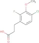 3-(4-Chloro-2-fluoro-3-methoxyphenyl)propionic acid