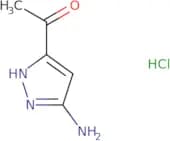 1-(3-amino-1H-pyrazol-5-yl)ethan-1-one hydrochloride