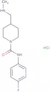 N-(4-Fluorophenyl)-4-[(methylamino)methyl]piperidine-1-carboxamide hydrochloride