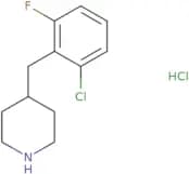 4-[(2-chloro-6-fluorophenyl)methyl]piperidine hcl