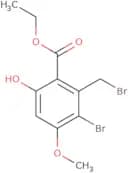 Ethyl 3-bromo-2-(bromomethyl)-6-hydroxy-4-methoxybenzoate