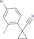 1-(4-Bromo-2-fluorophenyl)cyclopropane-1-carbonitrile