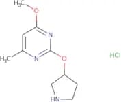 4-Methoxy-6-methyl-2-(pyrrolidin-3-yloxy)pyrimidine hydrochloride