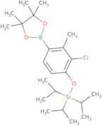 [2-Chloro-3-methyl-4-(4,4,5,5-tetramethyl-1,3,2-dioxaborolan-2-yl)phenoxy]triisopropylsilane