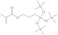 METHACRYLOXYPROPYLTRIS(TRIMETHYLSILOXY)SILANE, 85% (12% DISILOXANE)