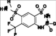 Hydroflumethiazide-15N2-13C-d2