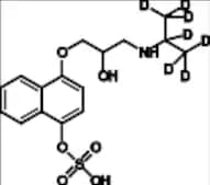 rac-4-Hydroxy Propranolol-d7 Sulfate