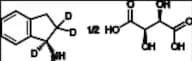 (R)-1-Aminoindan-d3 L-Tartrate