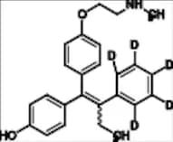 4-Hydroxy-N-Desmethyl Tamoxifen-d5 (Endoxifen-d5)  (Mixture of Z and E Isomers)
