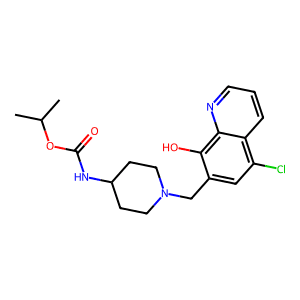 Isopropyl (1-((5-Chloro-8-Hydroxyquinolin-7-Yl)Methyl)Piperidin-4-Yl)Carbamate