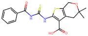 2-(3-Benzoylthioureido)-5,5-Dimethyl-5,7-Dihydro-4H-Thieno[2,3-C]Pyran-3-Carboxylic Acid