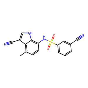 3-Cyano-N-(3-Cyano-4-Methyl-1H-Indol-7-Yl)Benzenesulfonamide
