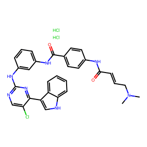 N-(3-((5-Chloro-4-(1H-Indol-3-Yl)Pyrimidin-2-Yl)Amino)Phenyl)-4-(4-(Dimethylamino)But-2-Enamido)Be…