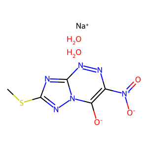 Sodium 7-(Methylthio)-3-Nitro-4-Oxo-4H-[1,2,4]Triazolo[5,1-C][1,2,4]Triazin-6-Ide Dihydrate