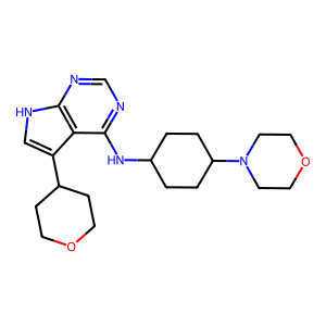 N-(Trans-4-Morpholinocyclohexyl)-5-(Tetrahydro-2H-Pyran-4-Yl)-7H-Pyrrolo[2,3-D]Pyrimidin-4-Amine