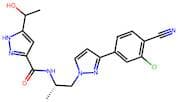 N-((S)-1-(3-(3-Chloro-4-Cyanophenyl)-1H-Pyrazol-1-Yl)Propan-2-Yl)-5-(1-Hydroxyethyl)-1H-Pyrazole-3…