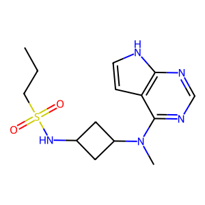 N-(Cis-3-(Methyl(7H-Pyrrolo[2,3-D]Pyrimidin-4-Yl)Amino)Cyclobutyl)Propane-1-Sulfonamide