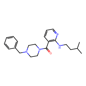 [2-[(3-Methylbutyl)Amino]-3-Pyridinyl][4-(Phenylmethyl)-1-Piperazinyl]Methanone