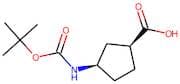 (1S,3R)-(+)-3-Aminocyclopentane-1-carboxylic acid, N-BOC protected