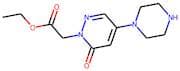 Ethyl [6-oxo-4-piperazin-1-yl-6H-pyridazin-1-yl]acetate
