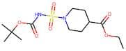 4-(Ethoxycarbonyl)piperidine-1-sulphonamide, N-BOC protected