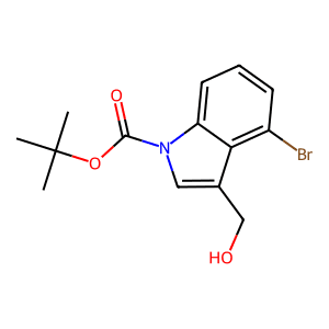 4-Bromo-3-(hydroxymethyl)-1H-indole, N-BOC protected