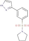 3-(3-Pyrrolidin-1-ylsulfonylphenyl)-1H-pyrazole