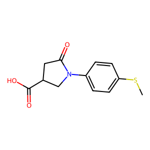 1-[4-(Methylsulphonyl)phenyl]-5-oxo-3-pyrrolidinecarboxylic acid